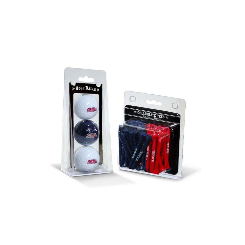Photos - Golf Team  24799 Mississippi NCAA 3  Balls & 50  Tees Pack