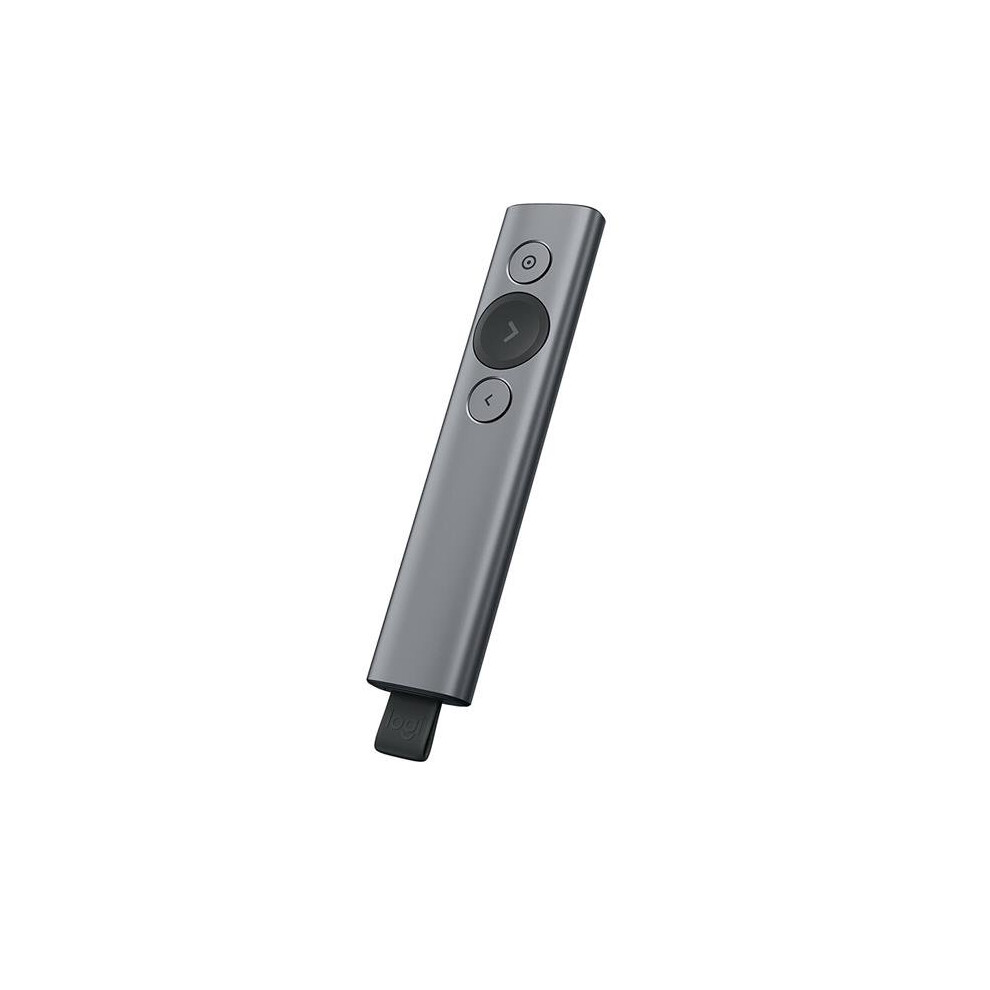 Logitech 910-004654 Spotlight Presentation Remote Slate - Navigate Slides 100 ft. Away