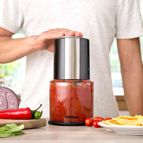 Sensio Home Mini Food Chopper/Processor - 600ml Blender Bowl - 300W 2
