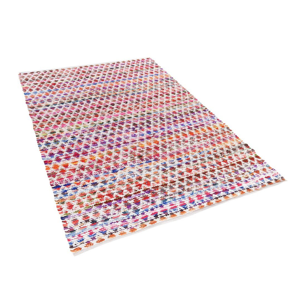 Rug - Carpet - Short Pile - Cotton - 140x200 cm - Multi-colour - ARAKLI