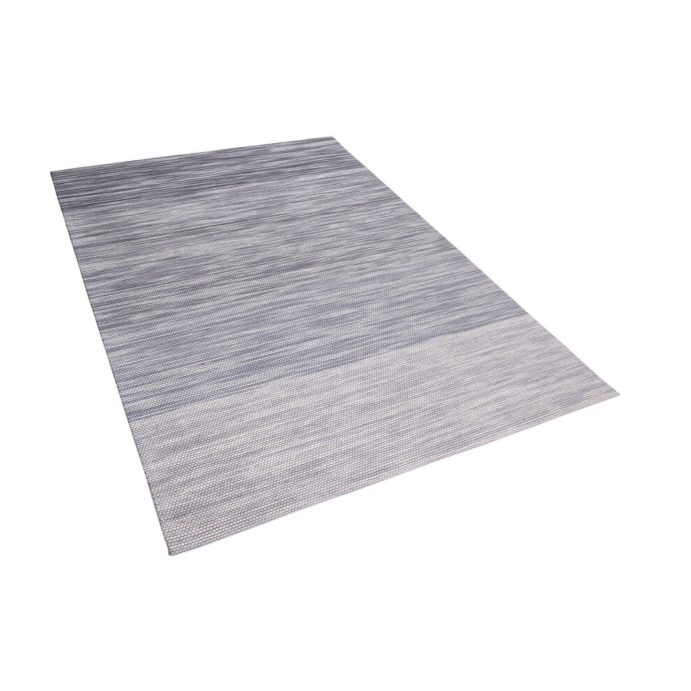 Area Rug 140 x 200 Wool Polyester Grey KAPAKLI