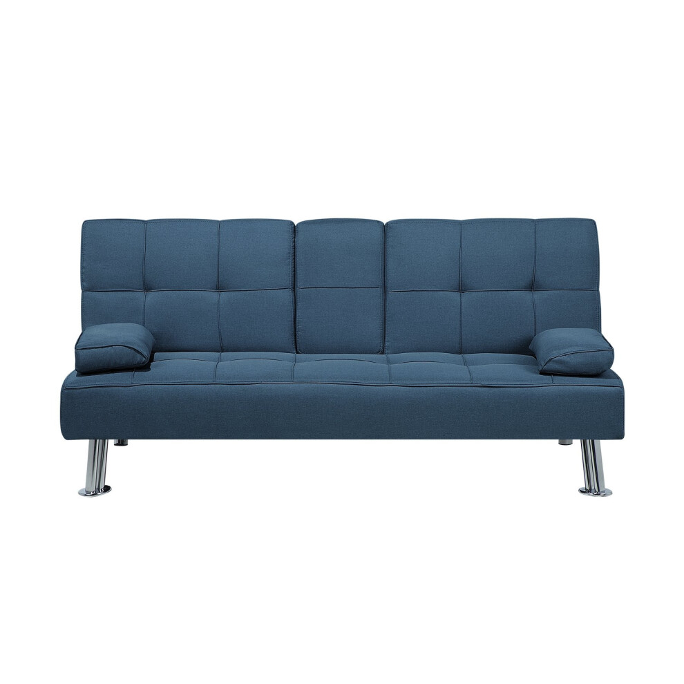 Sofa Bed 3 Seater ROXEN Fabric Blue-image-OPC-PV6MZG-NEW