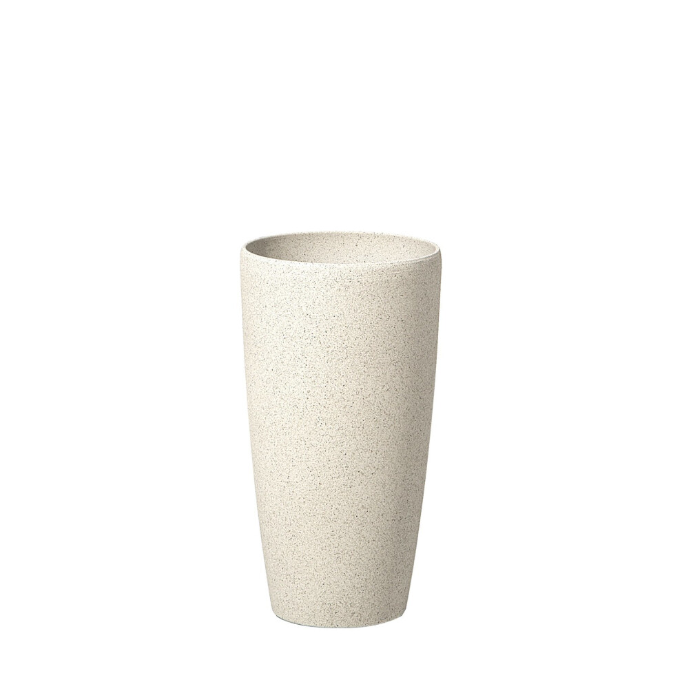 Plant Pot Stone White 23x23x43 ABDERA