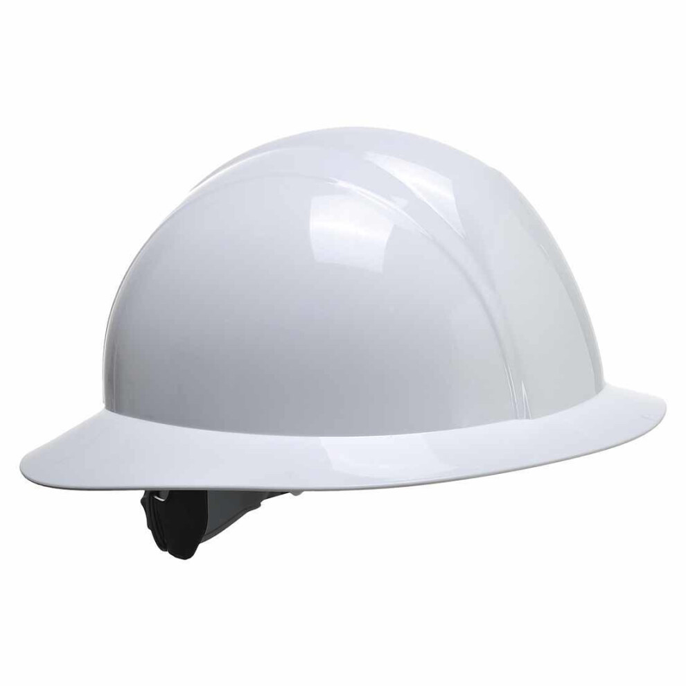 sUw - Site Safety Workwear Full Brim Future Hard Hat Helmet White