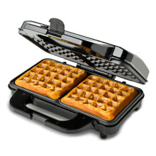 (Global Gourmet Square Waffle Maker Iron Machine 1000W | Non-Stick Coating) Global Gourmet Waffle Maker