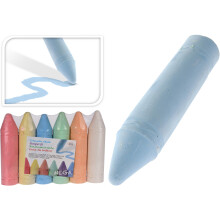 MEGA Chalk Set Of 6 Coloured Chalks Sidewalk Pavement Concrete Outdoors Indoors