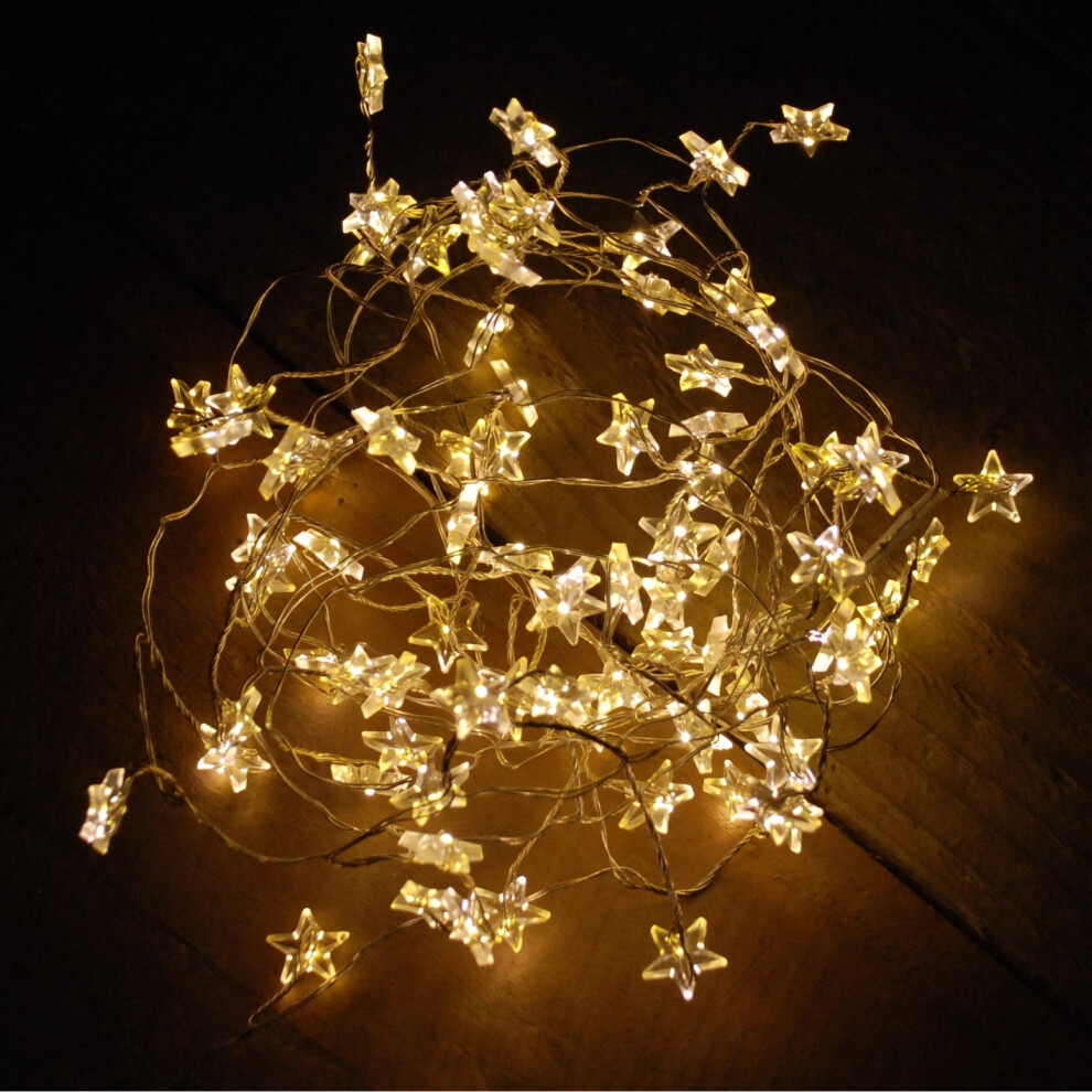 80 LED (2m) Outdoor Multi-Action B/O Warm White Star Cluster Microbrights & Timer