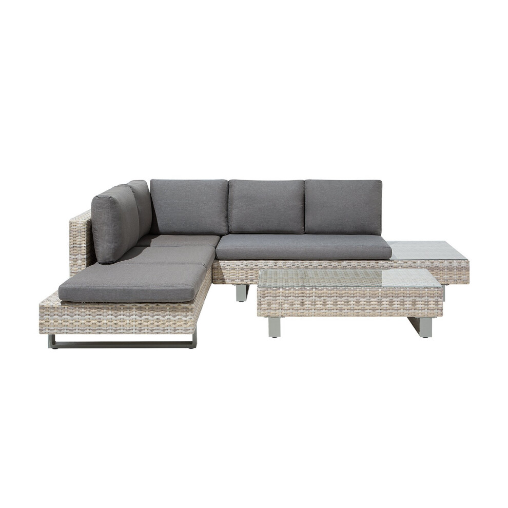 Beliani LANCIANO Rattan Garden Sofa Set | Outdoor Seating Set