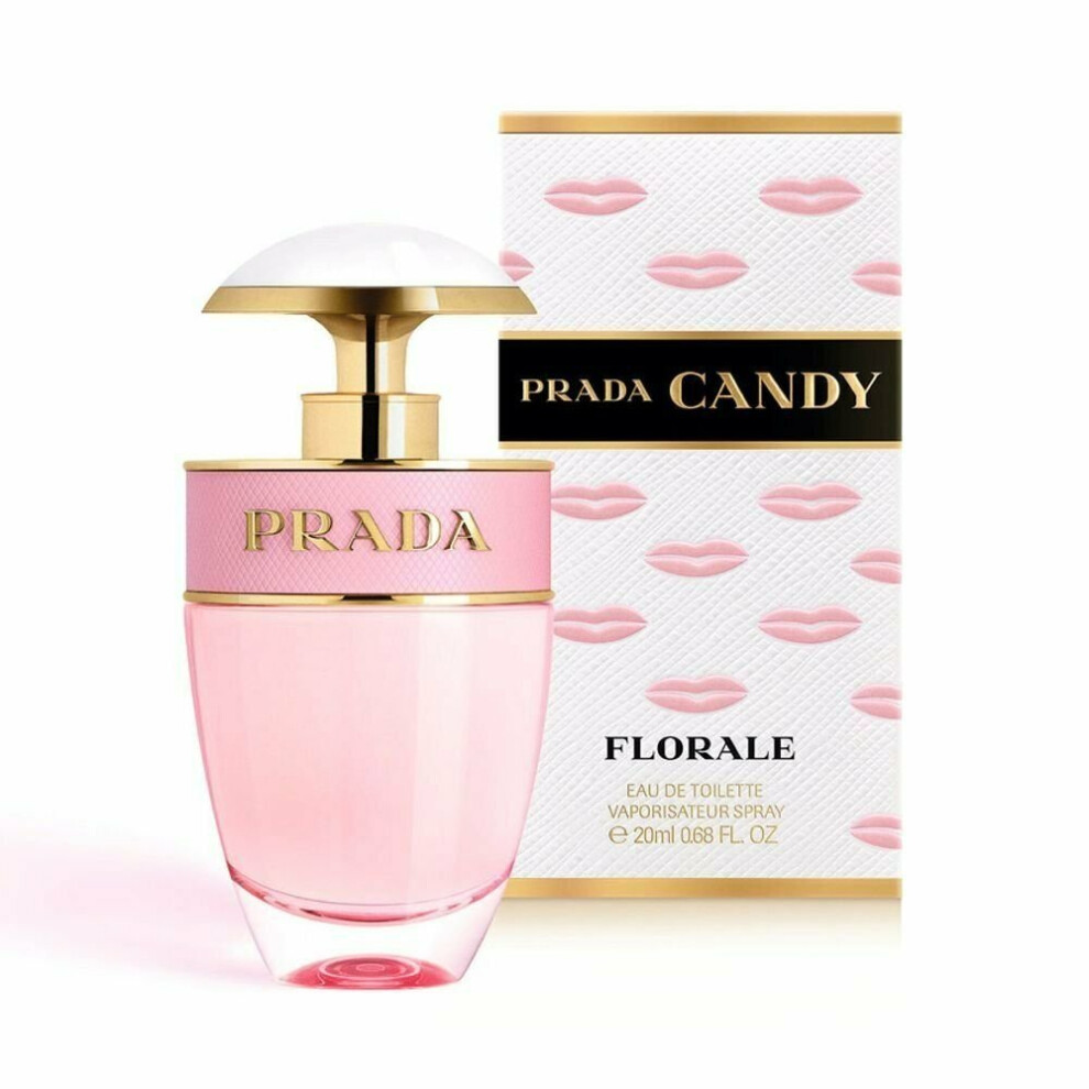 Prada CANDY FLORALE 20ml (0.68 Fl.Oz) Eau De Toilette EDT Travel Spray