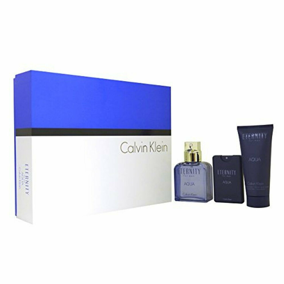 Eternity For Men by Calvin Klein (Acqua) EDT Spray 100ml + EDT Spray 20ml + Balm