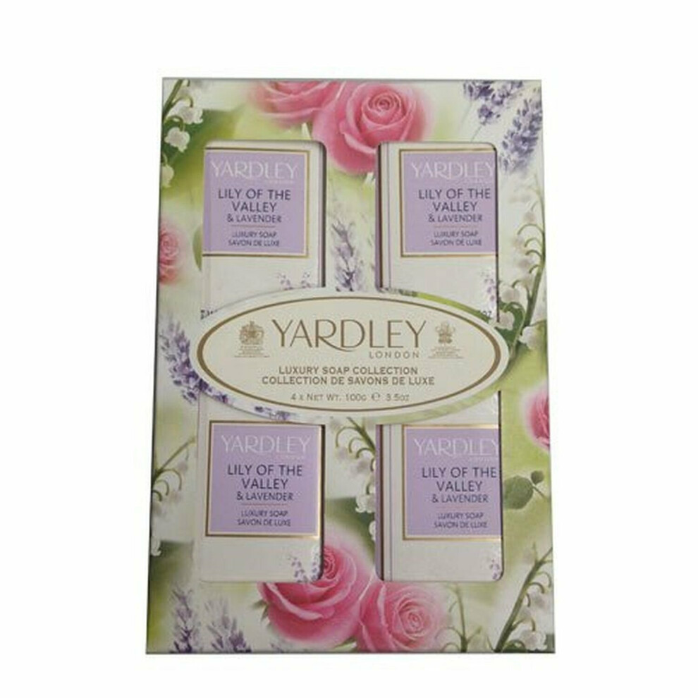 Lavender Lily Of The Valley & By Yardley London 4 X 100G Soap