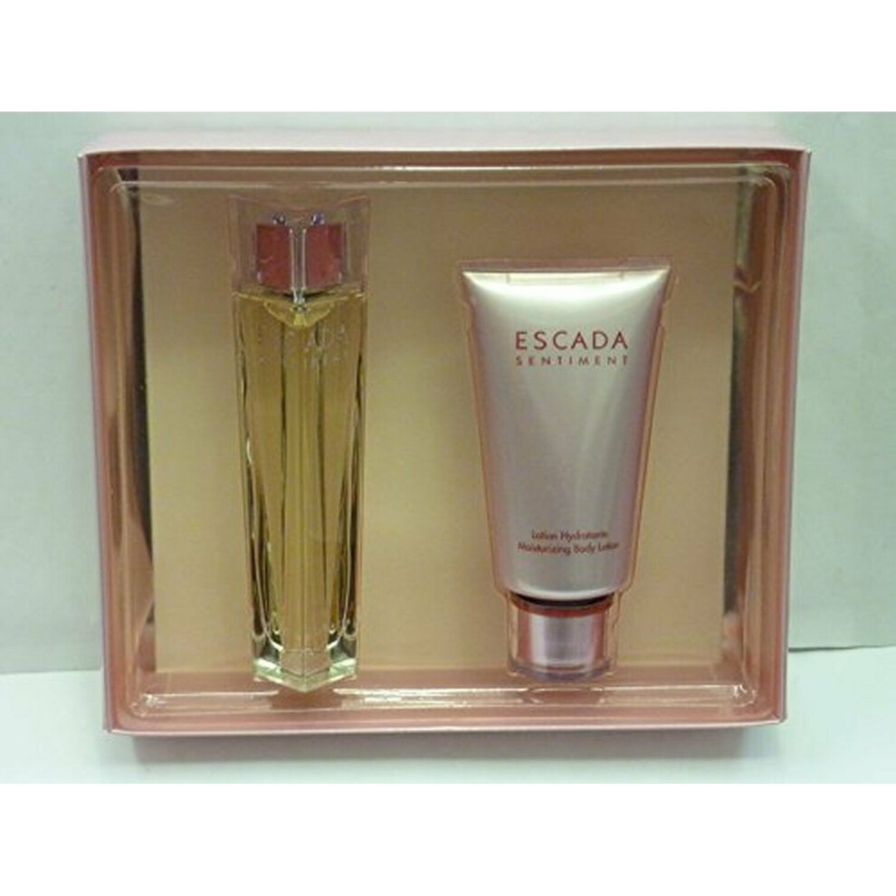 SENTIMENT BY ESCADA EAU DE TOILETTE SPRAY 75ML + BODY LOTION 150ML GIFT SET (VIN