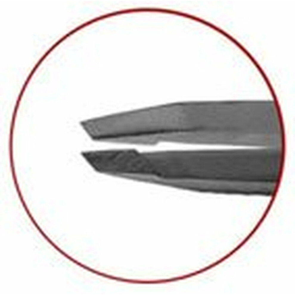 White Rubis Switzerland Stainless Steel Slanted Tweezer (Swiss Made)