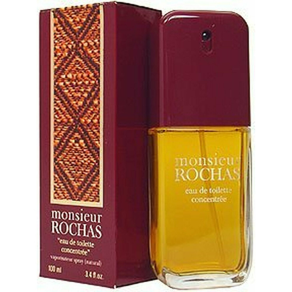 Monsieur Rochas By Rochas. Eau De Toilette Concentree Spray 3.4 Ounces