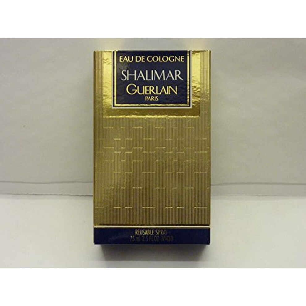 Shalimar By Guerlain Womens Eau De Cologne (REUSABLE)Spray 75ML