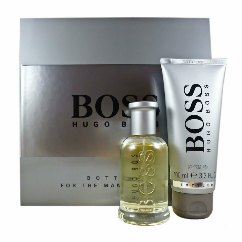 Hugo Boss Bottled Gift Set  - 50ml Eau De Toilette + 100ml Shower gel