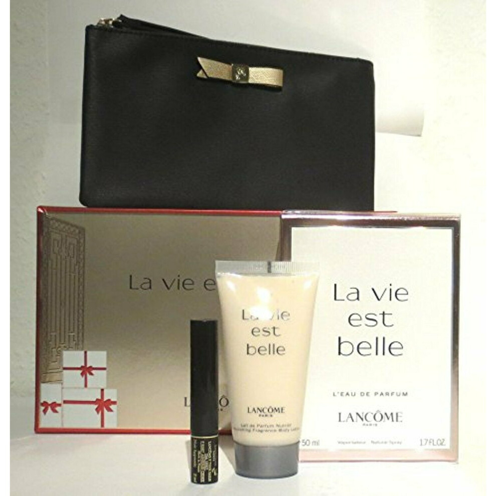 Lancome La Vie Est Belle Gift Set,  50 ml Eau de Parfum + 50 ml Lait de Parfum N