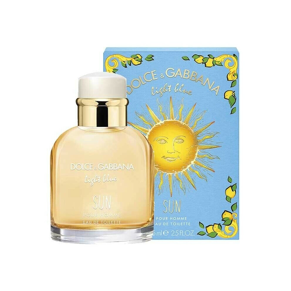 D&G Light Blue Sun Pour Homme Summer 75ml EDT Spray