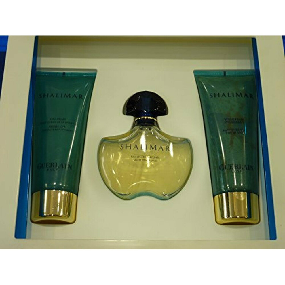 SHALIMAR LIGHT BY GUERLAIN EAU DE TOILETTE 50ML + BODY LOTION 100ML + SHOWER GEL