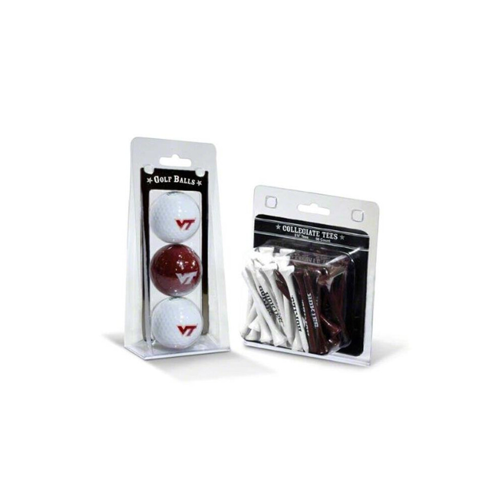 Photos - Golf Team  25599 Virginia Tech NCAA 3  Balls & 50  Tees Pack