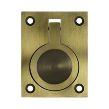 Deltana FRP25U5 2.5 x 1.87 in. Flush Ring Pull, Antique