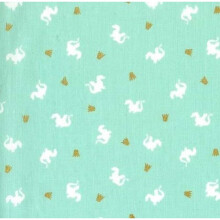 Fat Quarter Baby Dragon Turquoise Cotton Quilting Sewing Fabric