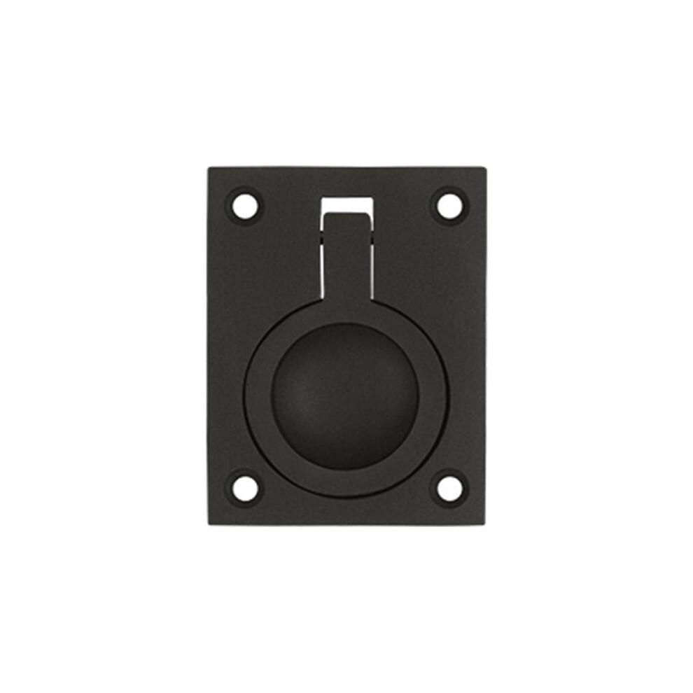 Deltana Frp25u10b 2.5 X 1.87 In. Flush Ring Pull, Oil Rubbed Bronze - Solid 760923279401