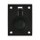 Deltana FRP25U19 2.5 x 1.87 in. Flush Ring Pull, Black - Solid 1