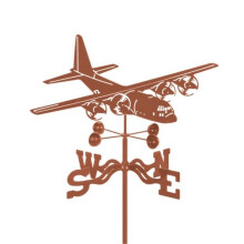 EZ Vane EZ1002-4S C-130 Airplane Weathervane with Four Sided Mount