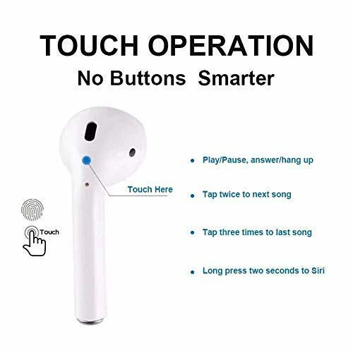 i10 TWS Bluetooth Earbuds earphone touching control built in mic 1