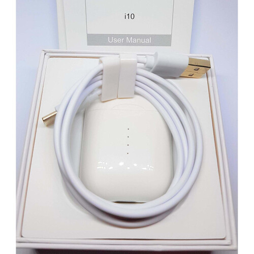 i10 TWS Bluetooth Earbuds earphone touching control built in mic 2