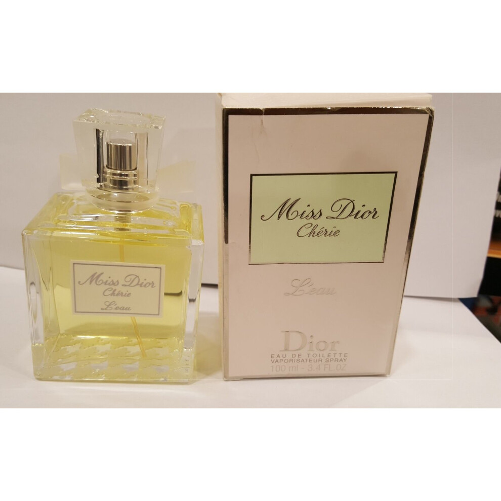 Miss Dior Cherie L'Eau by Christian Dior Eau de Toilette Spray 100ml