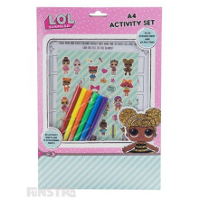 LOL Suprise Colouring Sticker Felt Pens Activity Travel Set
