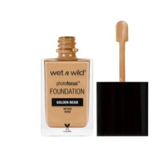 Wet N Wild 8768846 1.06 fl oz Photo Focus Foundation, Golden Beige - Pack of 3