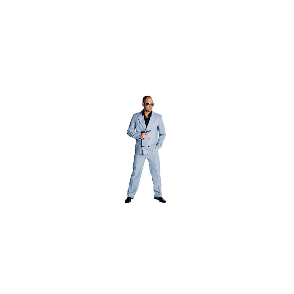 (XL) 80's Grey Miami Vice Suit - Tubbs