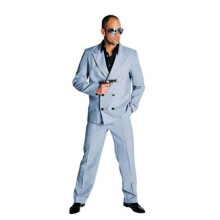 (S) 80's Grey Miami Vice Suit - Tubbs