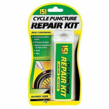 PUNCTURE REPAIR KIT OUTFIT SET BICYCLE CYCLE MOUNTAIN BIKE TYRE TUBE PATCHED