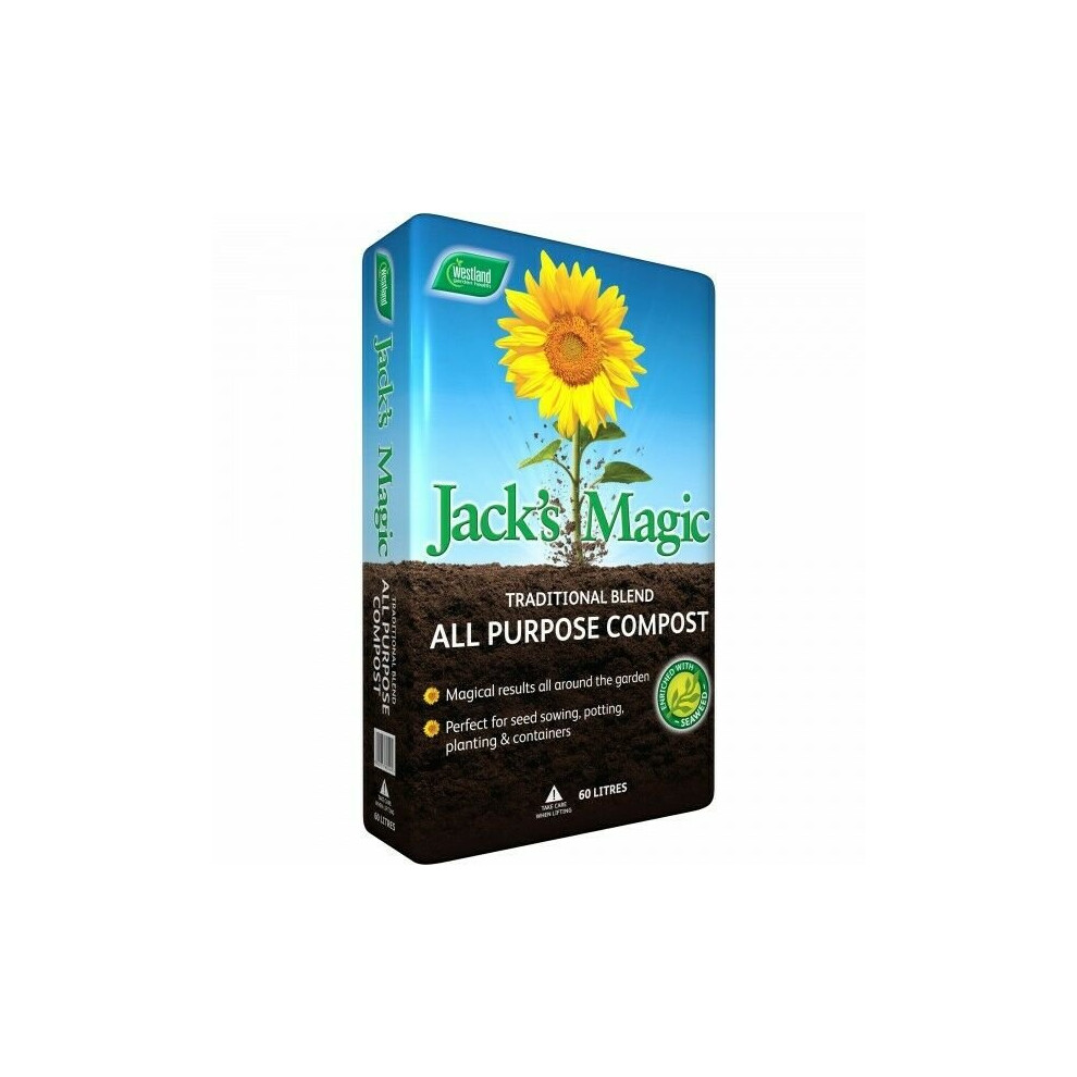 Westland Jack's Magic All Purpose Compost Garden Plant Soil - 60L