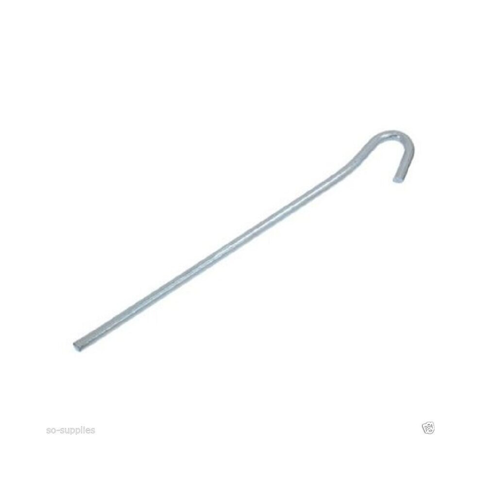 10 X HEAVY DUTY GARDEN TENT PEGS METAL CAMPING GAZEBO TARPAULIN HOOKS