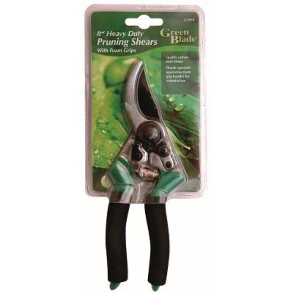 8" HEAVY DUTY PRUNING SHEARS GARDEN SECATEURS PRUNERS ROSE HEDGE BUSH SOFT GRIP
