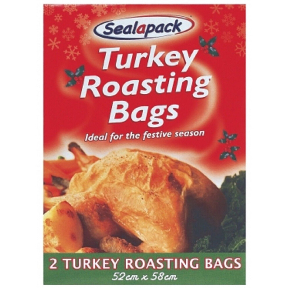 2 X LARGE TURKEY OVEN ROASTING BAGS WHOLE CHICKEN MEAT JUMBO CHRISTMAS 52 X 58CM