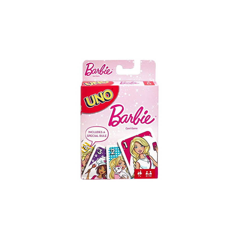 Uno Mattel Games Barbie Card Game