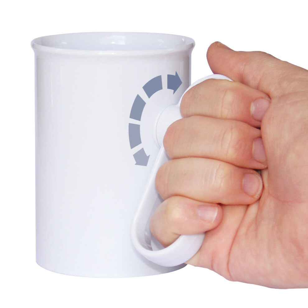 Nrs-Healthcare Handsteady Drinking Aid - Adult Feeding Cup - Anti Spill Feeder Beaker