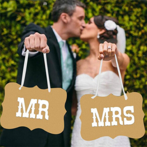 MR AND MRS PROP COWHIDE CARDS 1