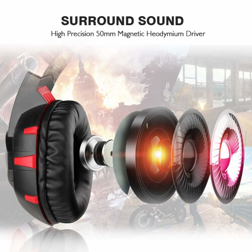 Gaming Headset PS4，Wired Stereo Game Headphones,for PS4 Xbox One PC 2