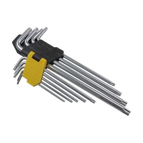 us pro US PRO Tools 9pc Extra Long Tamper Proof Torx Star Key Set T10 - T50