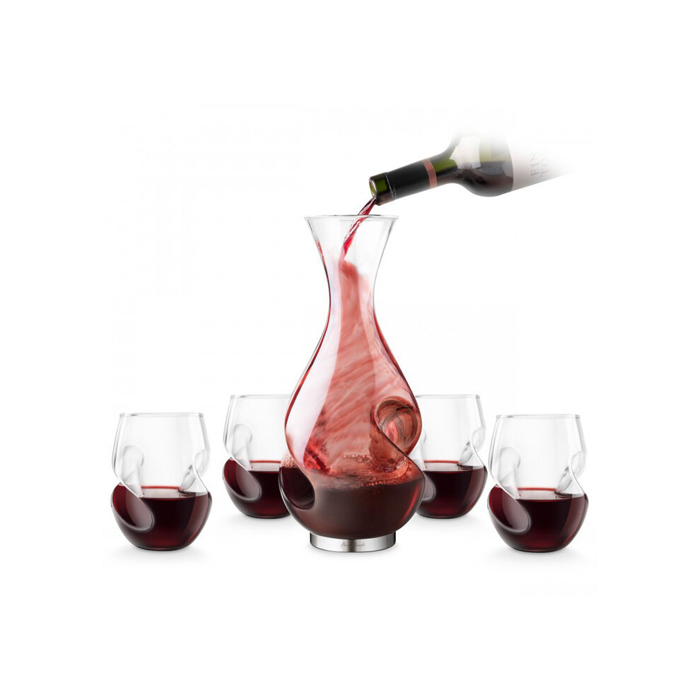 L'Grand Conundrum Aerator Decanter & Glasses Set 