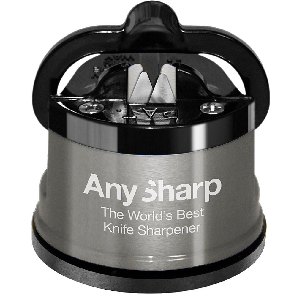 AnySharp Pro Knife Sharpener, Stainless Steel