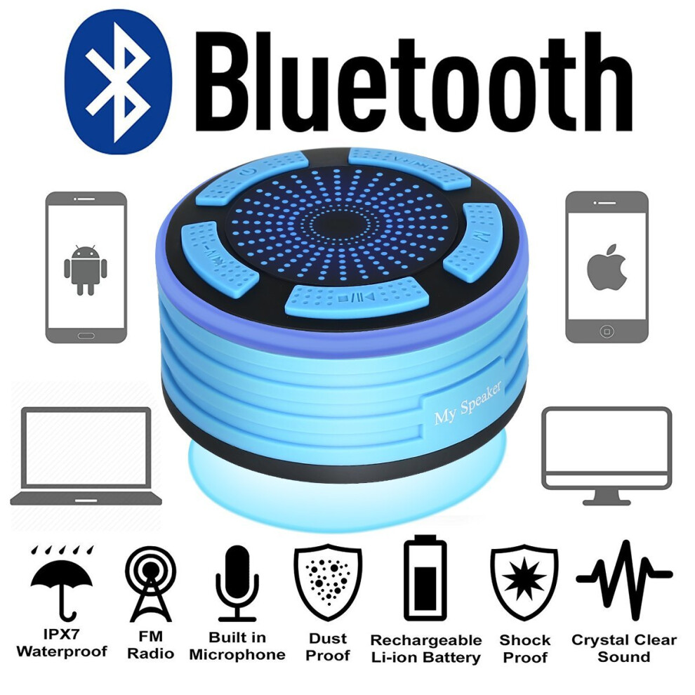 Bluetooth Portable Waterproof Shower Radio â bluetooth speaker