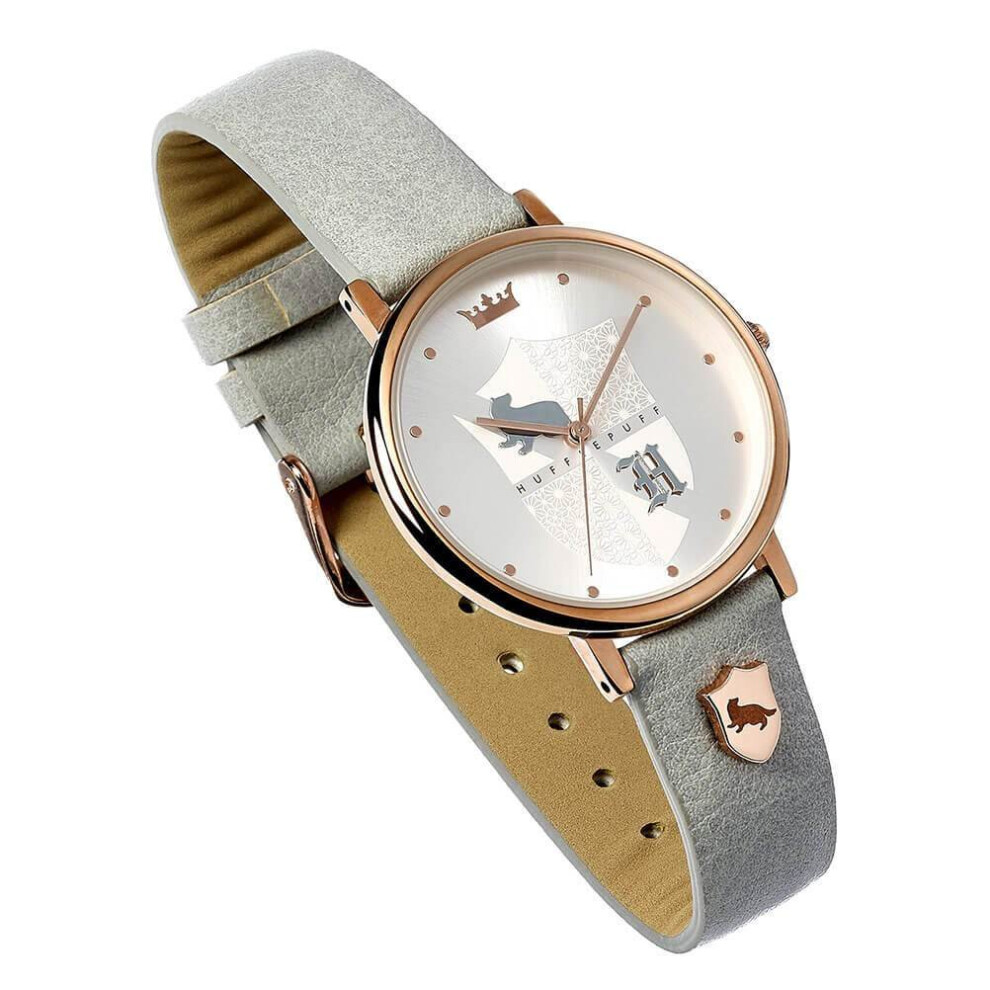 Harry Potter Hufflepuff House Crest Watch Gold